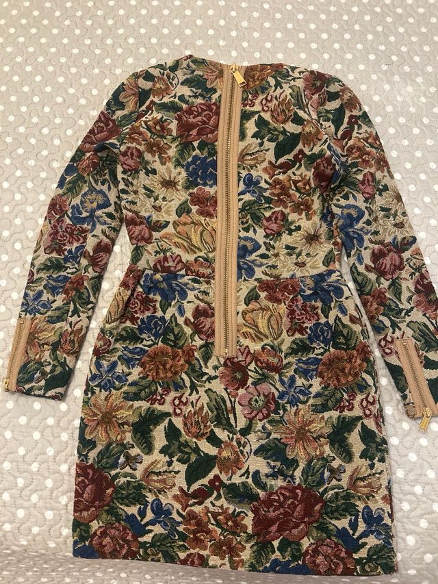 Vestido Holy Prepy floral manga larga