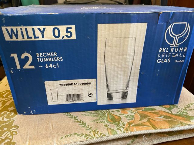Set 12 Bicchieri Birra RKL Ruhr Kristall Glas