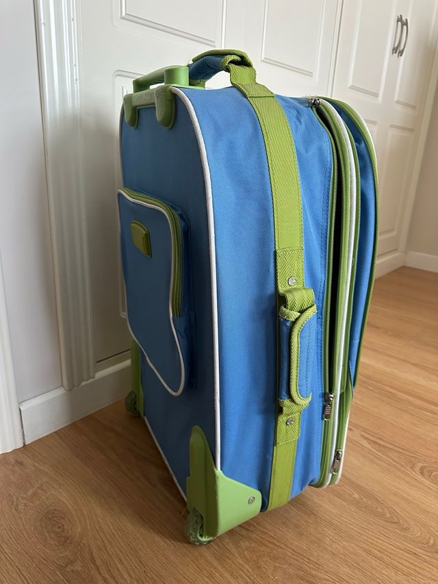 Maleta de viaje Greenwich azul y verde