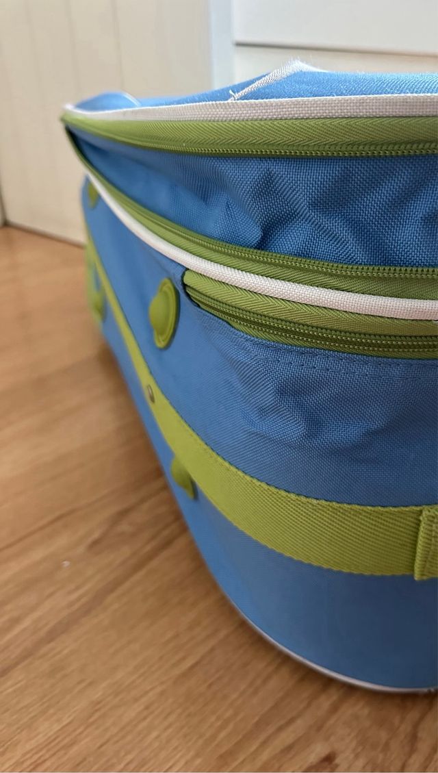 Maleta de viaje Greenwich azul y verde