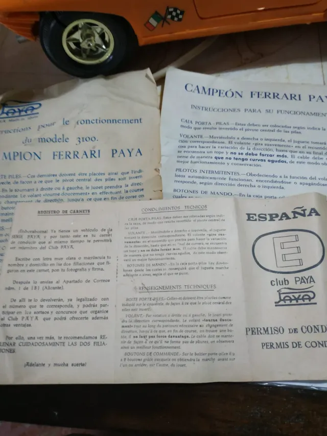 Macchina giocattolo Ferrari Paya