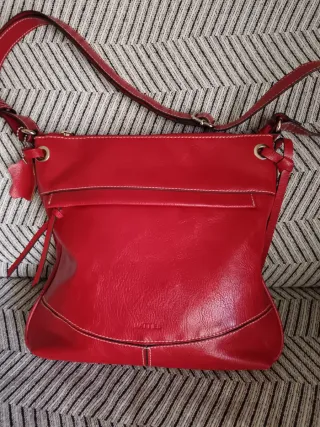Bolso Matties Piel Rojo