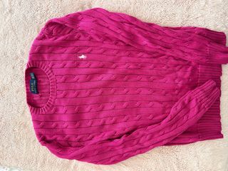 Jersey Polo Ralph Lauren rosa trenzado