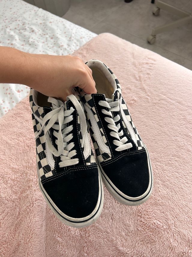 Zapatillas Vans Old Skool Plataforma Checkerboard