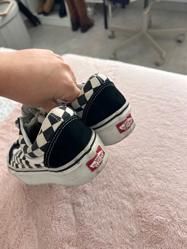 Zapatillas Vans Old Skool Plataforma Checkerboard
