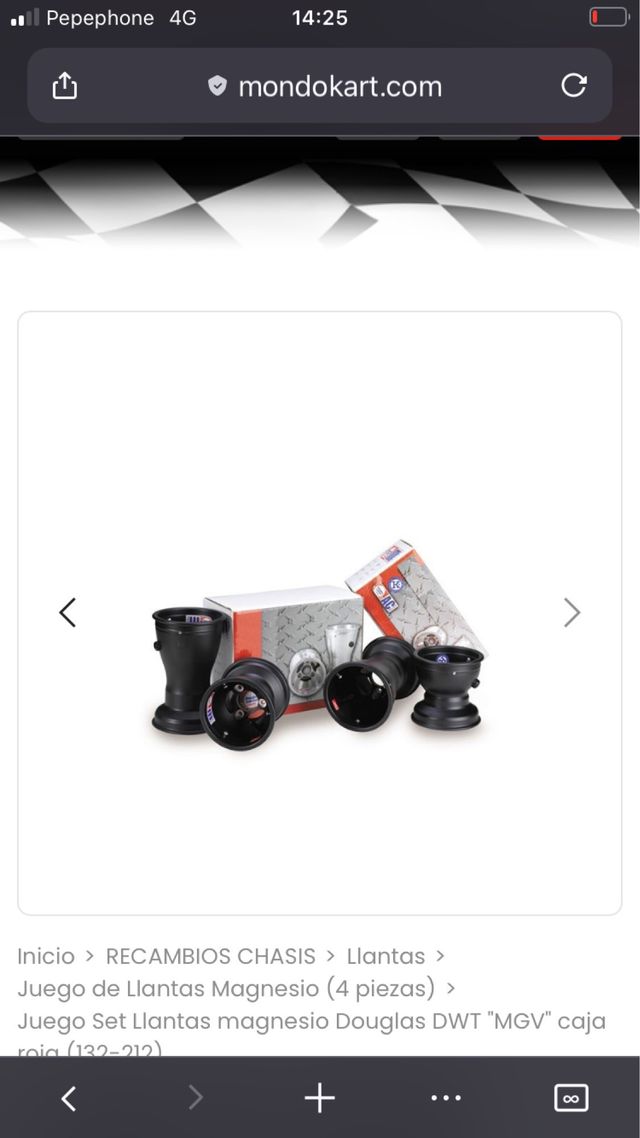 Llantas Kart DWT Negras