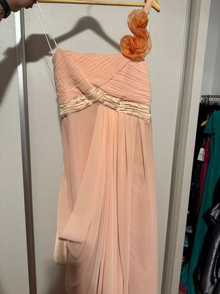 Vestido de fiesta nude
