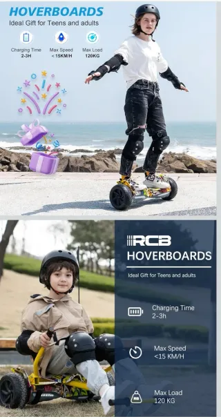 Hoverboard + asiento tipo kart