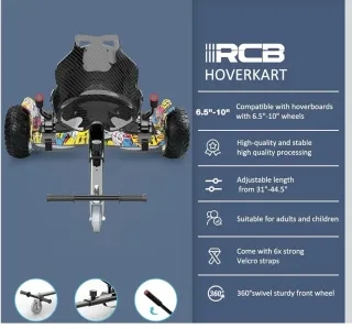 Hoverboard + asiento tipo kart