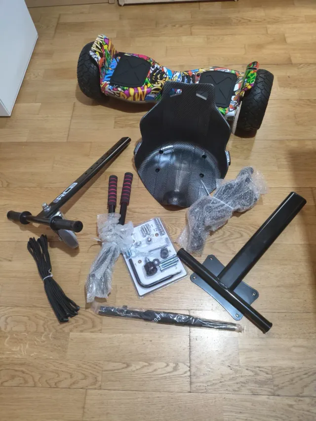 Hoverboard + asiento tipo kart