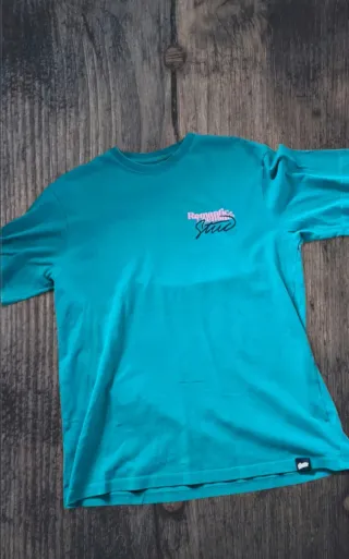 T-shirt verde con stampa Romantic Censure Stud