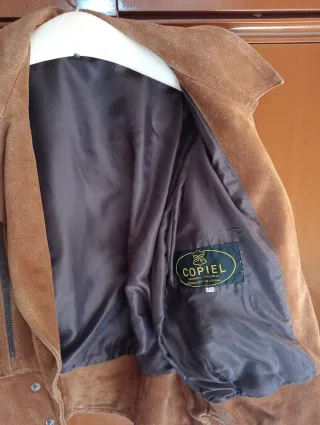 Chaqueta Biker Suede Marrón