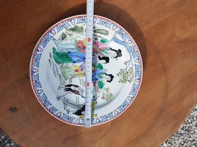 Plato decorativo chino porcelana