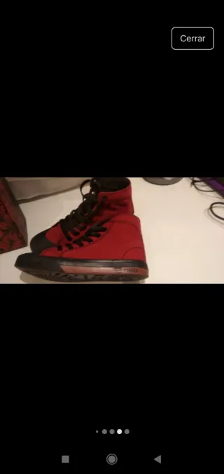 Zapatillas Botin Unisex Rojas y Negras