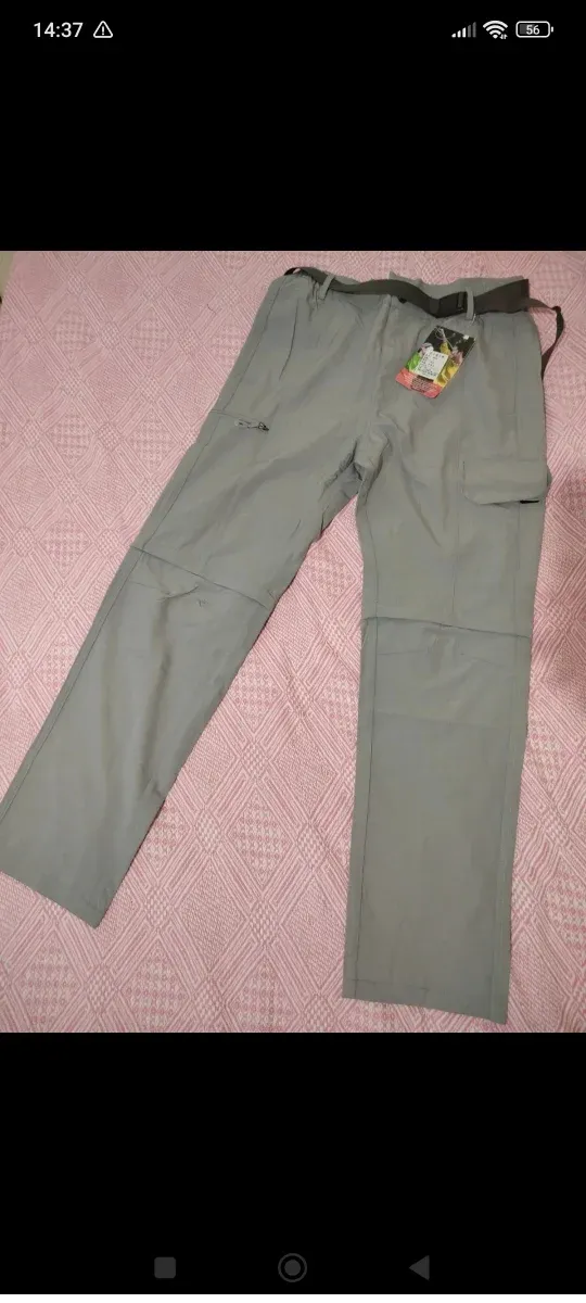 Pantalón senderismo convertible gris