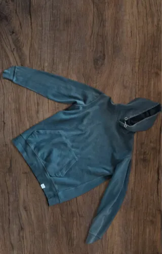 Felpa con cappuccio verde