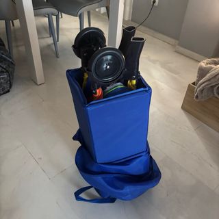 Cuna de viaje plegable multicolor