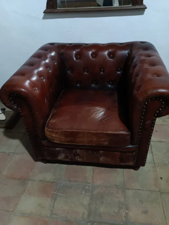 Butaca Chester Piel Vintage