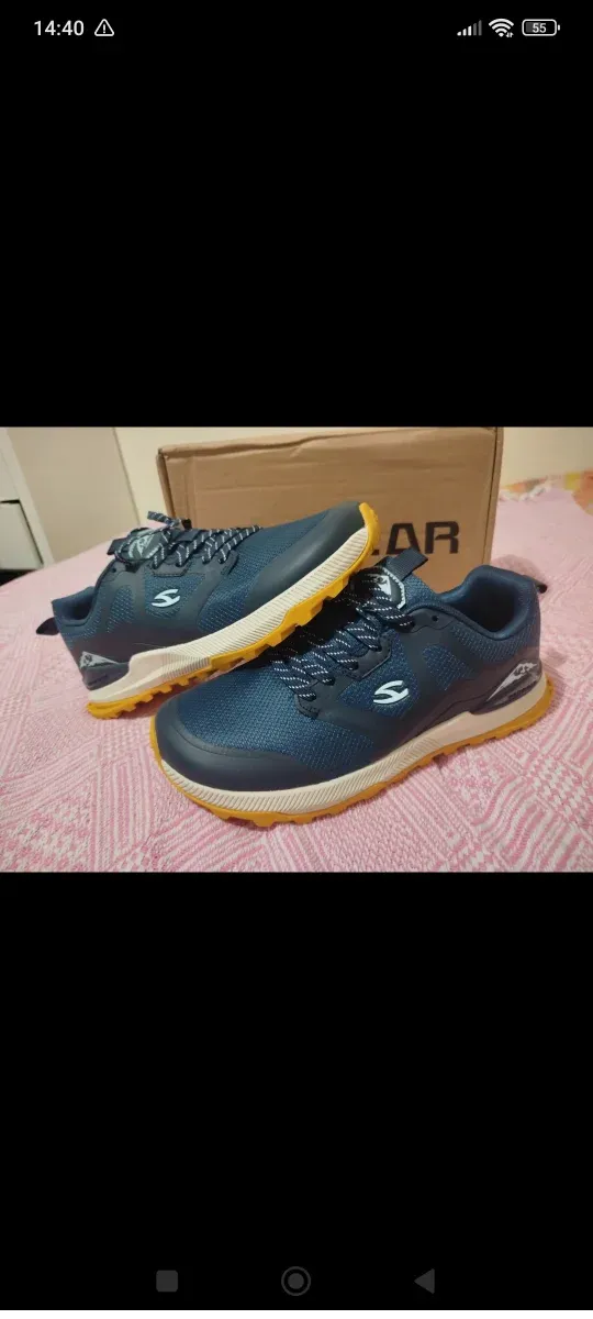 Zapatos Hobibear Azul y Amarillo