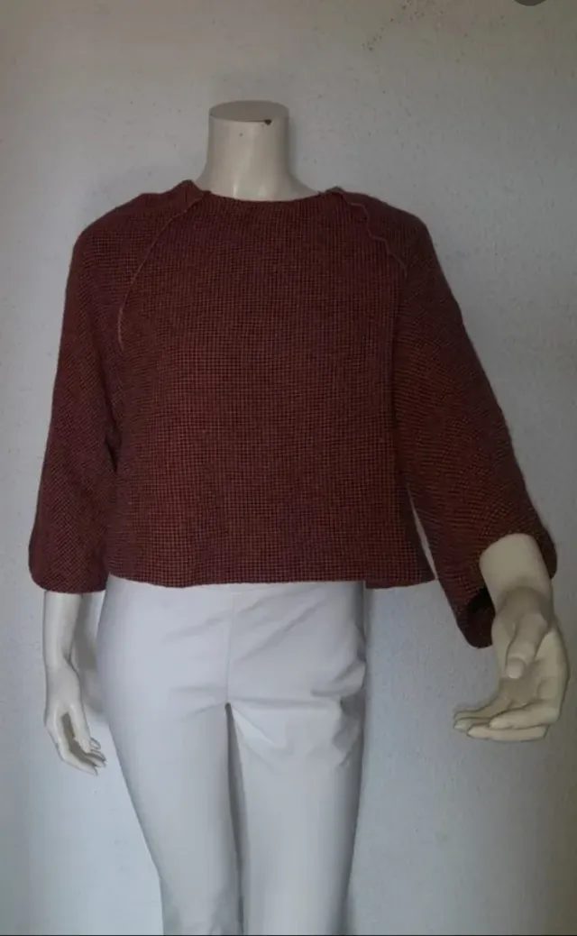 Blusa Bimba y Lola Marrón/Rojo