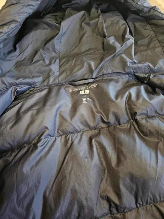 Piumino Uniqlo Blu Waterrepellent XS