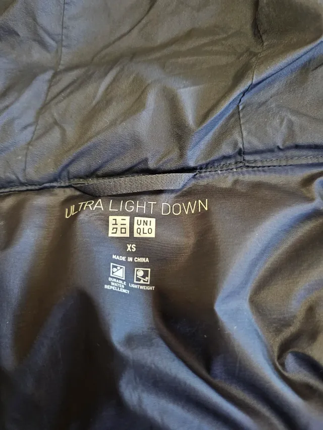Piumino Uniqlo Blu Waterrepellent XS
