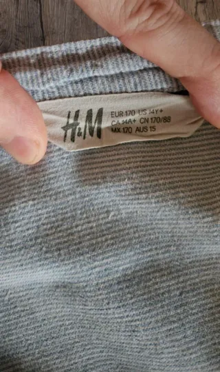 Camicia coreana azzurra a righe