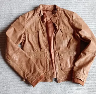 Cazadora de piel mujer