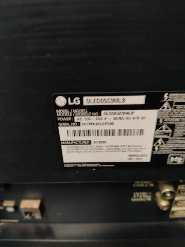 TV LG OLED 65 Negro/Plata