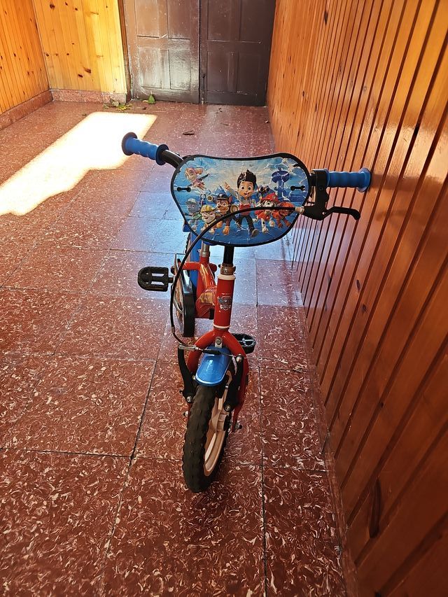 Bici Infantil Paw Patrol Roja y Azul