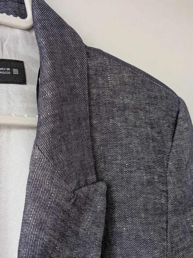 Blazer Zara Algodón Denim Talla M