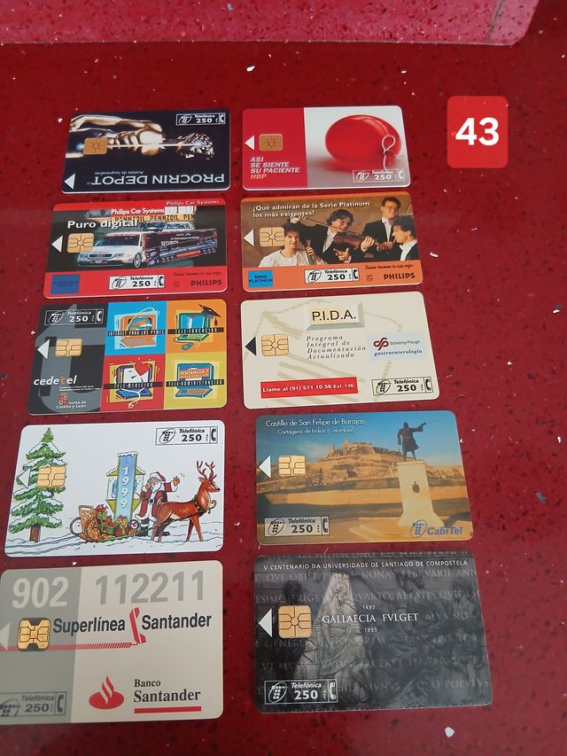 10 Tarjetas Telefónicas España