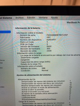 MacBook Pro 16” 2019 i9 Plata