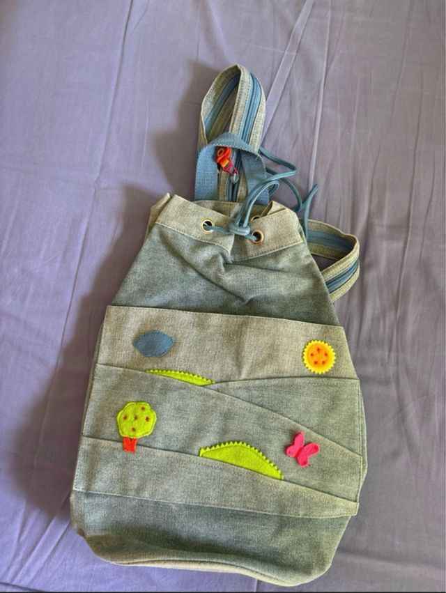 Borsa in denim per bambini con disegni