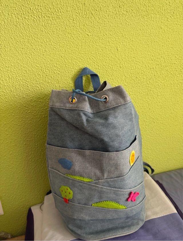 Borsa in denim per bambini con disegni