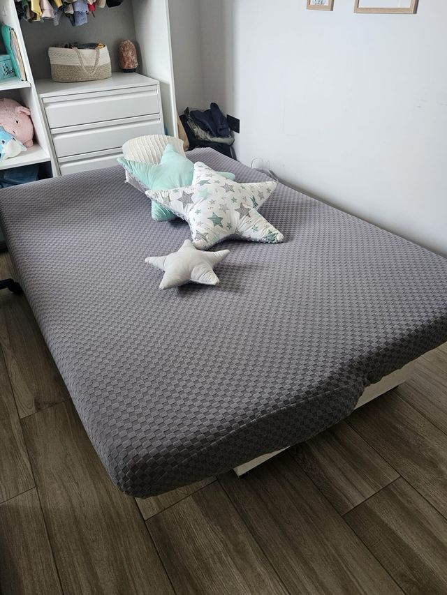Sofá Cama Click Clack 1.30m Gris
