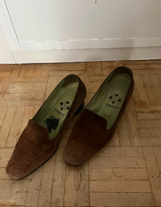 Mocasines de piel Joker's marrones de tacón