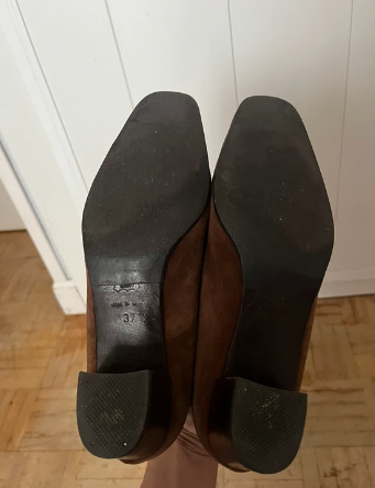 Mocasines de piel Joker's marrones de tacón