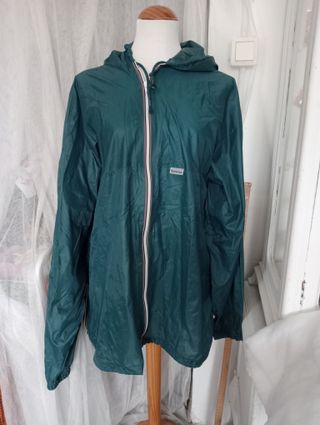 Chubasquero Brugi ultraligero azul verdoso