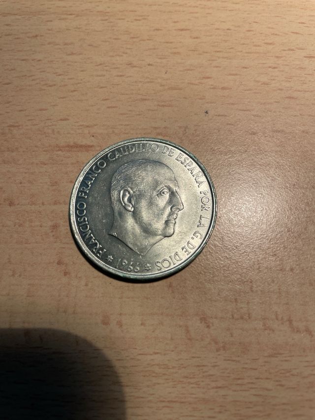 Moneta 100 Pesetas 1966 Spagna FRANCISCO F. CAUDIL