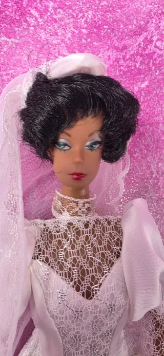 Barbie Afro con Vestito da Sposa