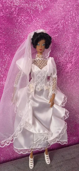 Barbie Afro con Vestito da Sposa