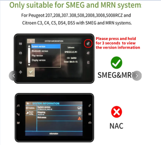 1 Kit CarPlay Android Auto SMEG Citroën/Peugeot