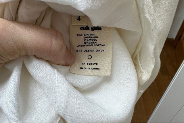 Vestido Cult Gaia Muna Beige Midi