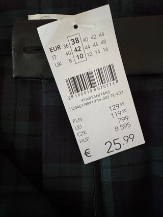 Gonna Camaieu a quadri tg 42