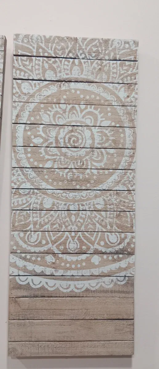 Set 3 Cuadros Decorativos Mandala Madera