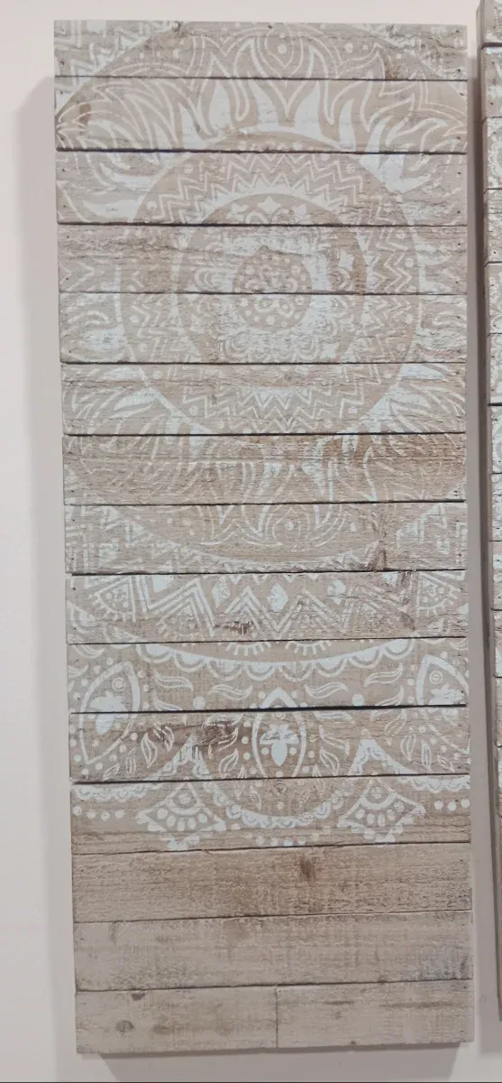 Set 3 Cuadros Decorativos Mandala Madera