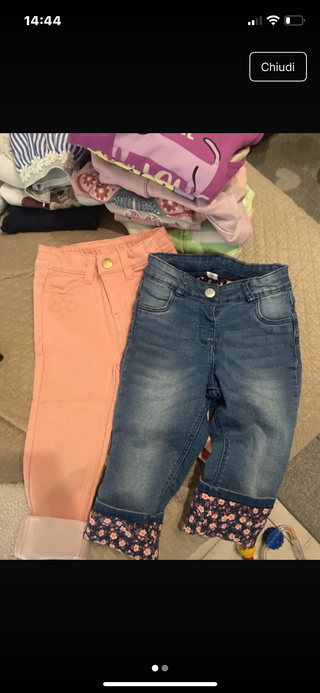 Lotto pantaloni bambina