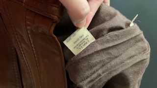 Pantalón Piel Vintage Marrón