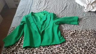 Americana verde mujer